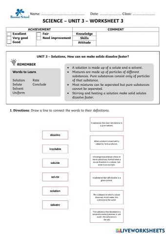 Solutions- How we make solids dissolve faster?