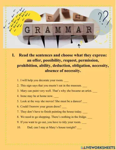 Revision Grammar. Full Blast 3. Module 5.
