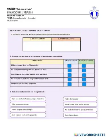 Lenguaje denotativo y connotativo
