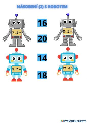 Násobení s robotem