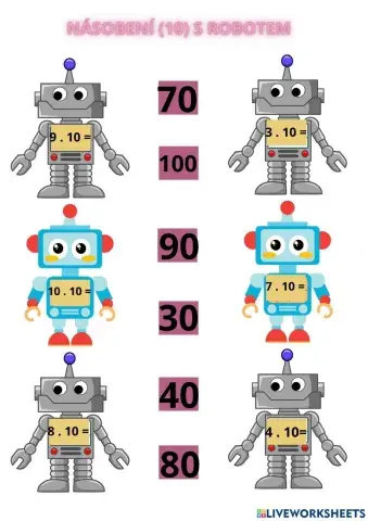 Násobení s robotem