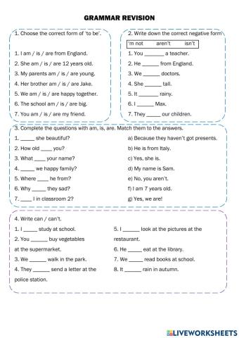 Review of basic grammar