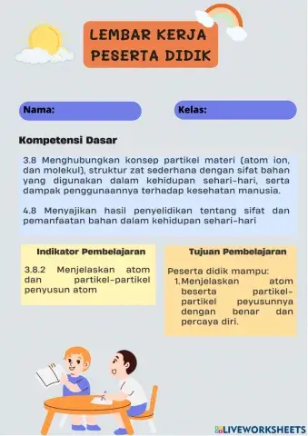 LKPD 1: Partikel Penyusun Benda