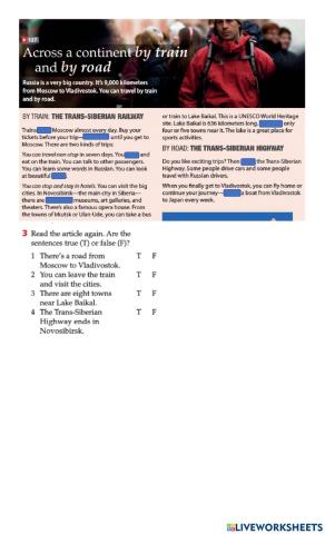 Reading comprehension