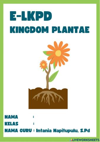 E-LKPD PLANTAE PERTEMUAN 1