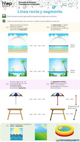 Línea recta y Segmento 1