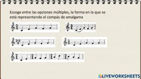 Formas de marcar compases de amalgama