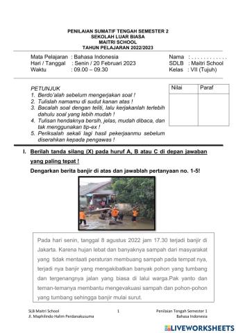 Pts bahasa indonesia