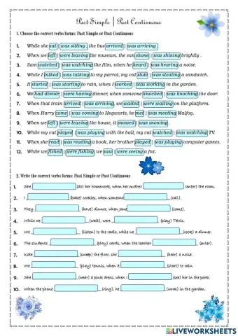 Past Simple - Past Continuous