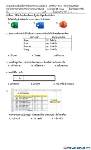 Computer Last Final Test Grade 3