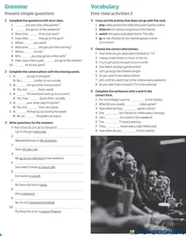 Present simple questions