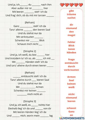 The song mitleerenhänden