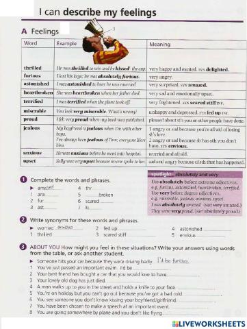 Intermediate Vocabulary-7 Feeling and Emotions