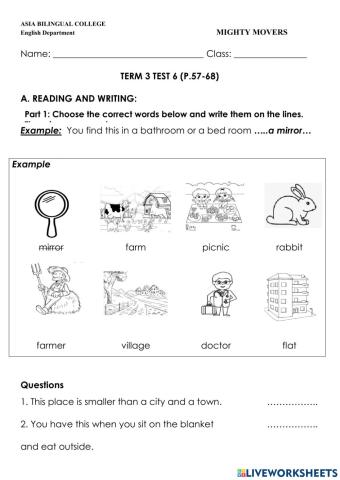 Test 6 - Mighty Movers