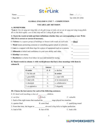 Foreign teacher-S9-Week 25-U7-Vocab revision