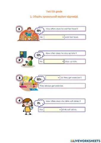 Test 5th grade - unit 11-14