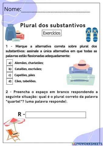 Plural dos substantivos