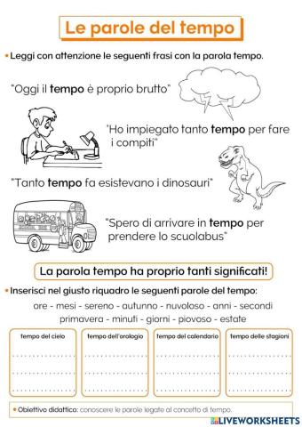 Significati della parola tempo