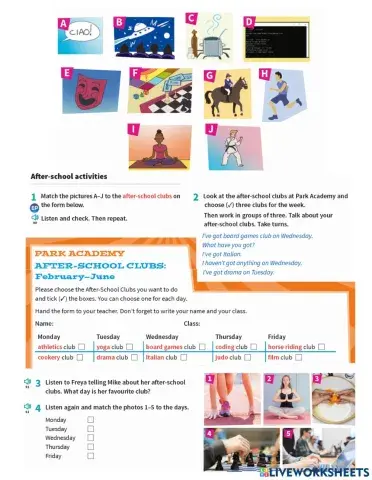 Prepare A1 NUS u10 clubs