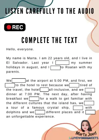 Listening and writing