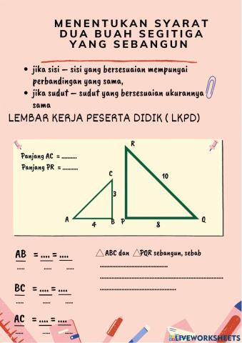 Kesebangunan segitiga