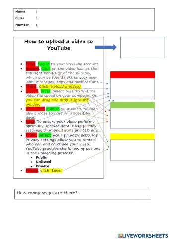 Procedure text exercises