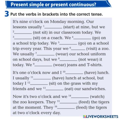 Present simple and present perfect