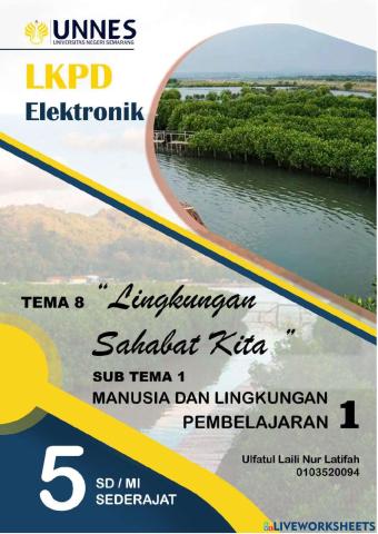LKPD Elektronik Berbasis Kearifan Lokal