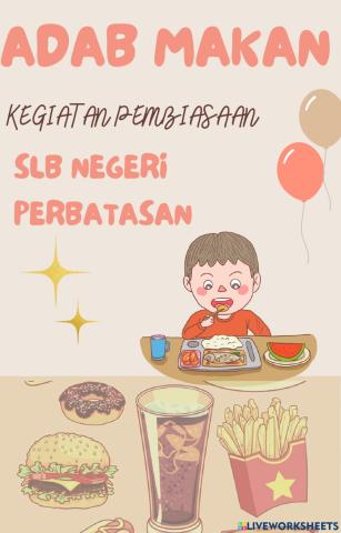 Adab Makan SLB TUNAFRAHITA