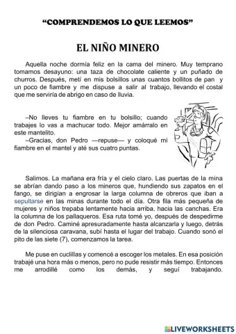 El niño minero (adaptación)