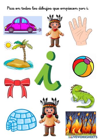 La letra i