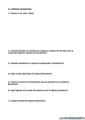 El imperio bizantino