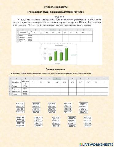 Розв'язання задач з різних предметних галузей