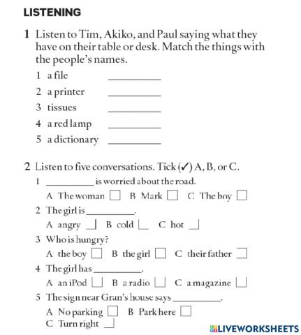 Elementary- English File 3r Edition - Test N2