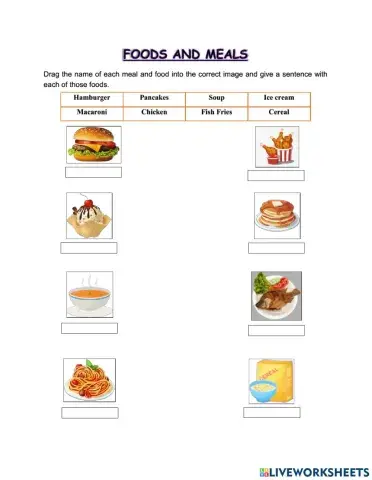 Foods and Meals