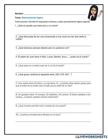 Razonamiento lógico