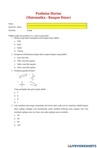 Bangun Datar (Matematika)