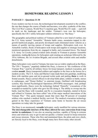 Homework vstep lesson 1 reading