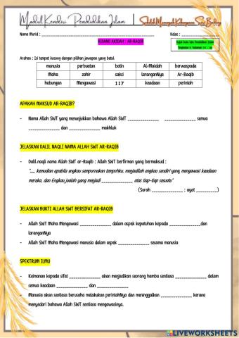 Ar-raqib (tingkatan 4)