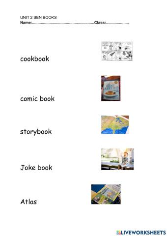 Types of books in English