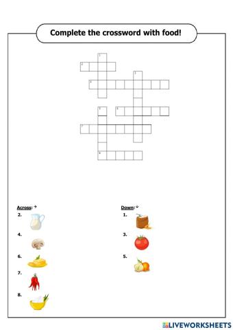 Food crossword