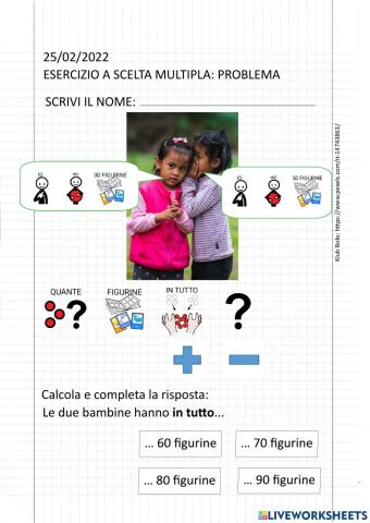 Problema facilitato con audio