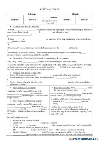 Life-saving appliances