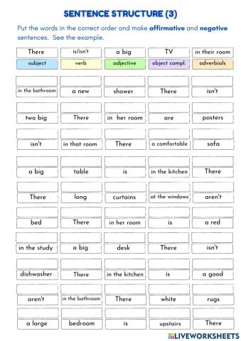 Sentence structure (3)
