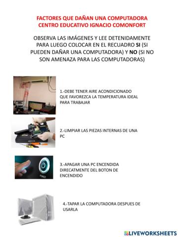 Factores que dañan una computadora