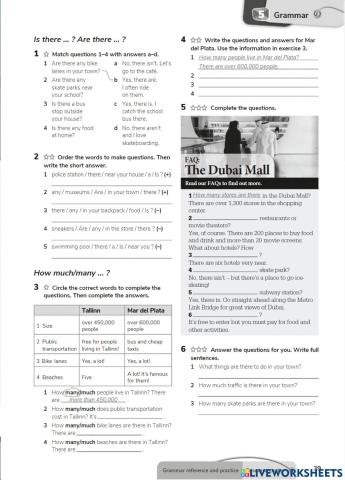 Are there? is there?