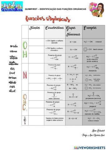 Quimifirst - Identificação de Funções Orgânicas