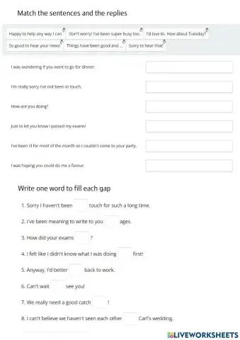 Writings an informal e-mail