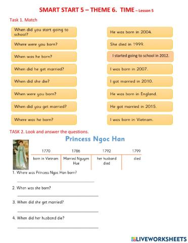 Smart 5 - Theme 6 - TIME - Lesson 5