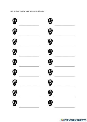 Sollen - dürfen hören und schreiben